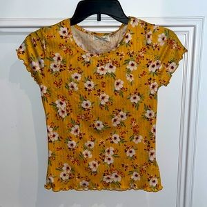 Girls floral tee